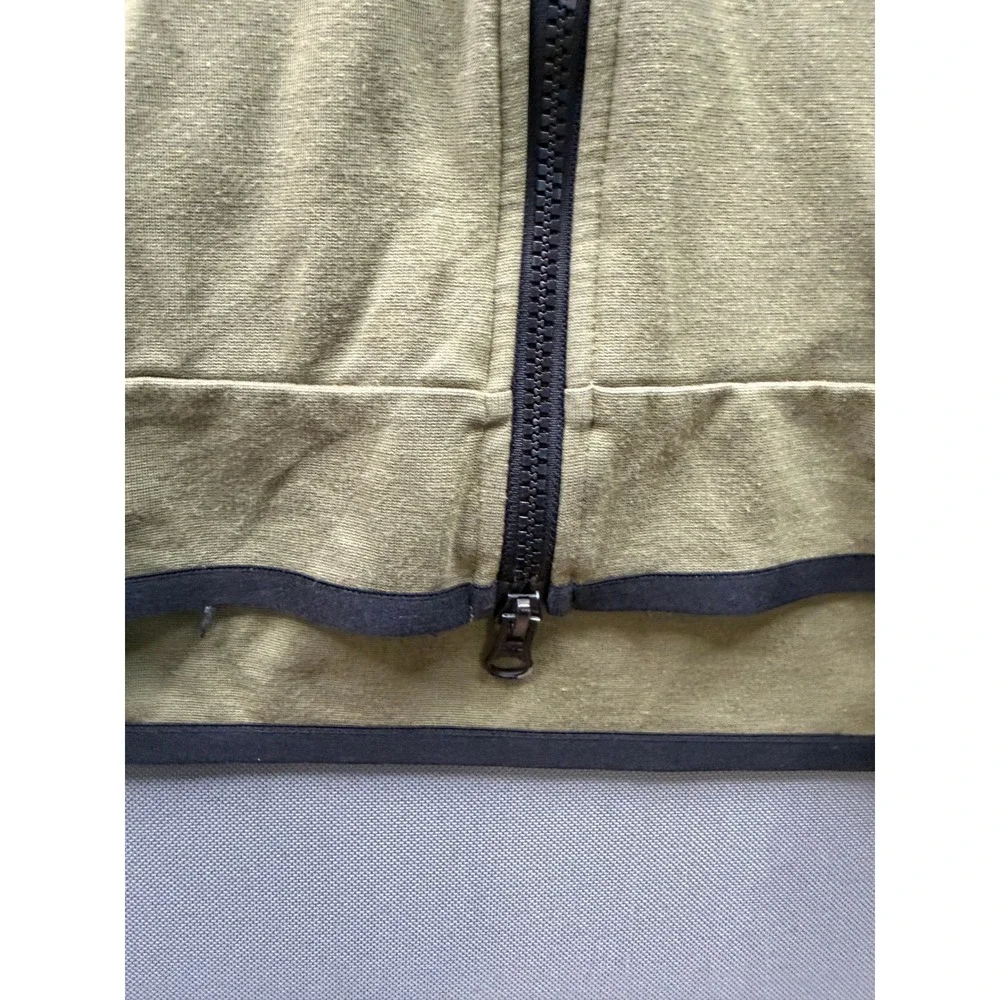 Nike Tech Fleece Tracksuit Mens Olive Green Full Zip Hoodie Joggers Set‎ M